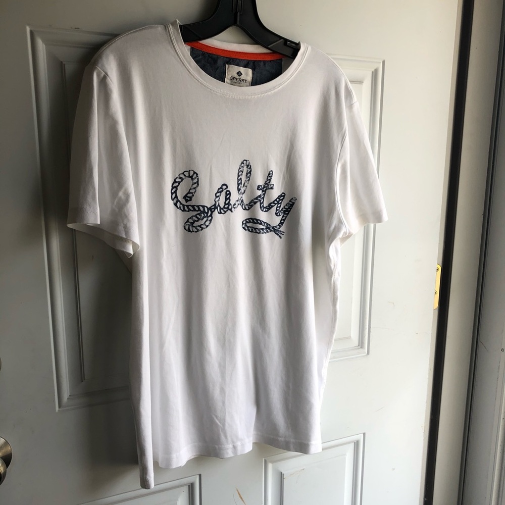 Sperry Topsider Salty Graphic White Tee